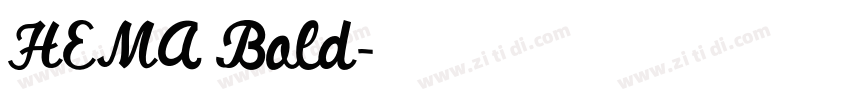 HEMA Bold字体转换